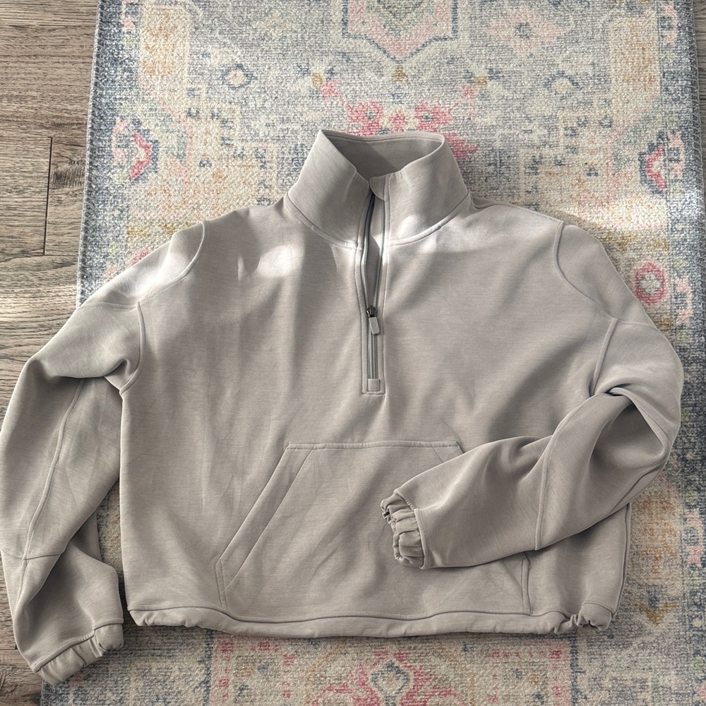 lululemon brushed softstreme half zip